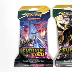Pokemon Evolving Skies New Sealed Sleeved Blister Booster x2 Packs - Image 2