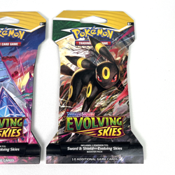 Pokemon Evolving Skies New Sealed Sleeved Blister Booster x2 Packs - Image 3