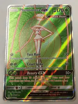 Pokemon Tcg Pheromosa GX (Full Art) 140/156 Sm-Ultra Prism Holo Near Mint - Image 1