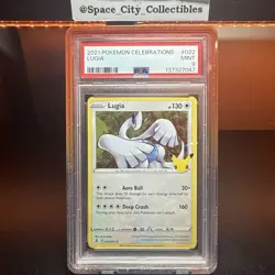 Pokemon TCG Lugia 022/025 Celebrations 2021 PSA 9 - Image 1