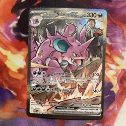 Pokemon Team Rocket's Nidoking EX 233/182 Special Rare Holo Destined Rivals - Image 1