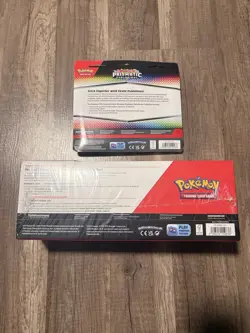 Pokemon Prismatic Evolutions Surprise Box + Bundle + Leafeon Tech Sticker LOT - Image 2