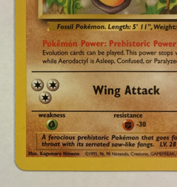 Aerodactyl Fossil (FO) #16/62 Rare WOTC Pokemon 1999 LP - Image 2