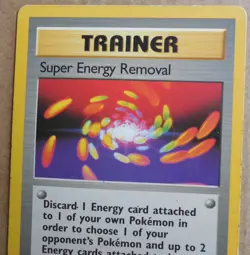 Super Energy Removal 79/102 Rare Non-Holo Base Set Pokemon Trainer LP - Image 2