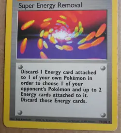 Super Energy Removal 79/102 Rare Non-Holo Base Set Pokemon Trainer LP - Image 3