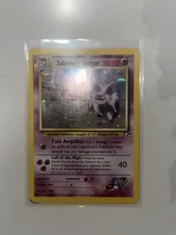 Pokemon Sabrina's Gengar 14/132 Gym Challenge Holo Rare LP - Image 4