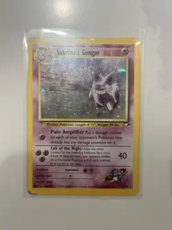 Pokemon Sabrina's Gengar 14/132 Gym Challenge Holo Rare LP - Image 5