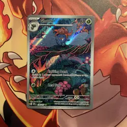 Gloom 198/197 Illustration Rare Holo NM Pokemon TCG SV03: Obsidian Flames IR AR - Image 1