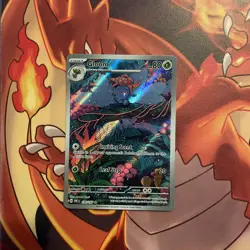 Gloom 198/197 Illustration Rare Holo NM Pokemon TCG SV03: Obsidian Flames IR AR - Image 2