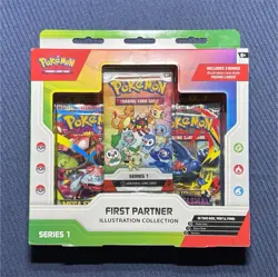 Pokemon TCG First Partner Illustration Collection Series 1 Promo Booster Box - Image 1