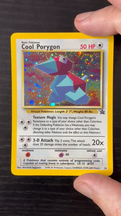 Pokemon TCG Cool Porygon Black Star Promo Holo Foil Near Mint NM - SWIRL - Image 2