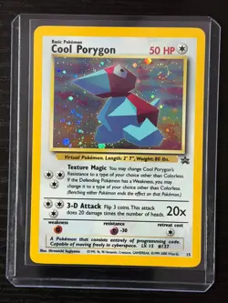 Pokemon TCG Cool Porygon Black Star Promo Holo Foil Near Mint NM - SWIRL - Image 4