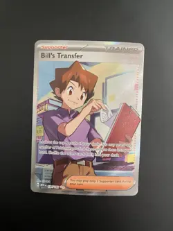Pokemon Bill's Transfer 194/165 Scarlet & Violet 151 Ultra Rare Full Art Holo - Image 1