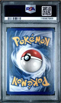 Pokemon 1995 Nine tales Base Set Rare Holofoil 12/102 Graded PSA 8 - Image 2