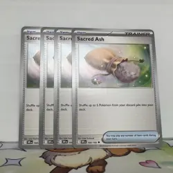 Sacred Ash 168/182 - Play Set (x4) - Pokemon TCG: Destined Rivals NM - Image 1
