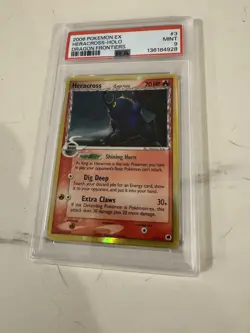 Pokemon 2006 EX Dragon Frontiers Heracross Holo PSA 9 - Image 1