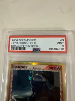 Pokemon 2006 EX Dragon Frontiers Heracross Holo PSA 9 - Image 2