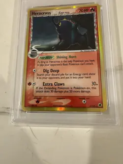 Pokemon 2006 EX Dragon Frontiers Heracross Holo PSA 9 - Image 3