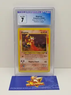 Pokemon 2000 CGC 7 Black Star Promos Magmar 44 Pokemon League - Image 1