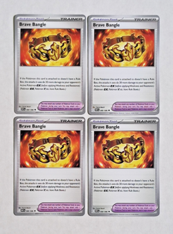 Pokemon TCG 4x Brave Bangle 080/086 White Flare Playset NM - Image 1