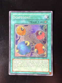 Yu-Gi-Oh TCG Scapegoat 1st Edition Holo Starter Deck Joey SDJ-041 - Image 1