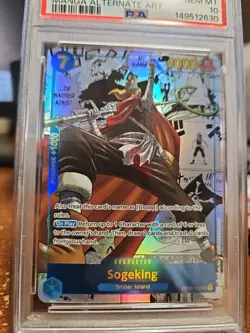 2023 One Piece Pillars of Strength Sogeking Manga Alternate Art OP03-122 PSA 10 - Image 2