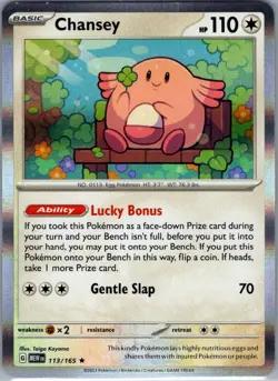Chansey 113/165 Holo SV: Scarlet & Violet 151 - Pokemon Card - NM - Image 1