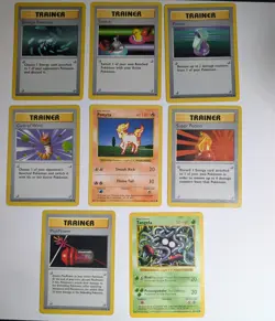 Shadowless Base Set Pokemon Card Lot (8 cards) - Image 1