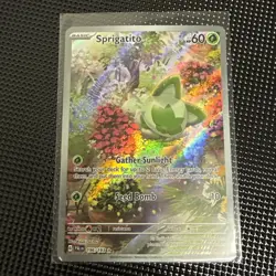 Sprigatito 196/193 [NM] Sv02: Paldea Evolved Illustration Rare Pokemon Card - Image 1
