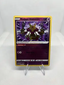 Pokemon TCG Radiant Alakazam 2022 SWSH12 Silver Tempest Holo Card #059/195 - Image 1