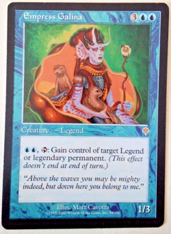 MAGIC THE GATHERING DECK MASTER EMPRESS GALINA CREATURE LEGEND CARD MK - Image 1