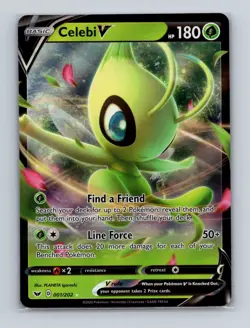 Celebi V 001 2021 Pokemon Battle Styles Ultra Rare Card NM+ - Image 1