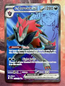 N's Zoroark ex 175/159 Ultra Rare Journey Together Pokemon Card Near Mint 🌙 - Image 1
