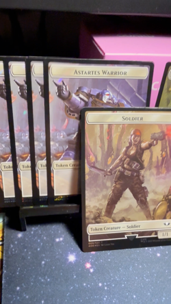 10 MTG Tokens (Double sided) for Universes Beyond: Warhammer 40,000 SURGE FOIL - Image 2