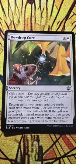 Dewdrop Cure Bloomburrow Regular Sorcery Uncommon MTG NM - Image 1