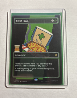 Ninja Pizza (Borderless) (Surge Foil) TMNT MTG Plus 2 Bonus Rares!!! - Image 1