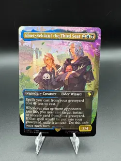 Final Fantasy MTG Emet-Selch of the Third Seat (Borderless) (Chocobo Track Foil) - Image 1