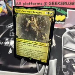 MTG Merry, Warden of Isengard 468 Rare Foil Showcase Scrolls LTC Commander - Image 1