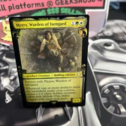 MTG Merry, Warden of Isengard 468 Rare Foil Showcase Scrolls LTC Commander - Image 2