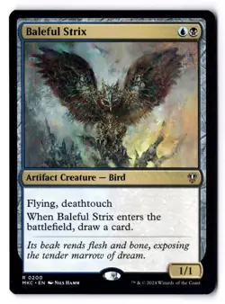 Baleful Strix NM* Commander: Murders Karlov Manor ENGLISH 0200 mtg -UnltdCards - Image 1