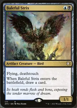 Magic The Gathering, Baleful Strix, Commander: AitFR, Regular - Image 1
