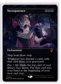 Necropotence (Anime Borderless) 74 Wilds of Eldraine: Enchanting Tales Normal NM - Image 1