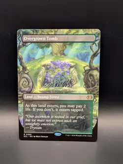 MTG - Overgrown Tomb - BORDERLESS - Land (Swamp/Forest) - ECL #350 - Rare - Image 1