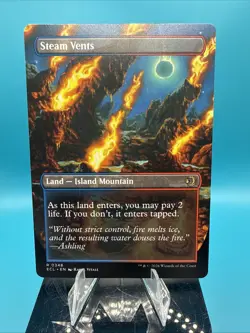 Steam Vents (Borderless) Lorwyn Eclipsed Regular MTG 348 - Image 1