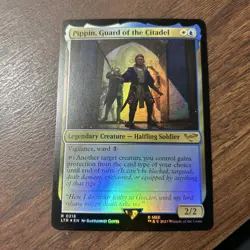Magic the Gathering MTG LOTR Pippin, Guard of the Citadel Foil #0218 - Image 1