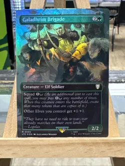 MTG *Galadhrim Brigade Full Art Foil X1* (NM) Lord of the Rings Commander Magic - Image 1