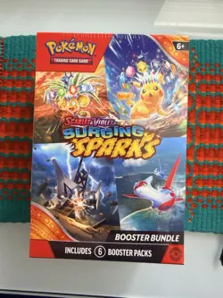Pokemon TCG Surging Sparks Booster Bundle & 6 Loose Packs 4 SS, Phantasmal Flame - Image 2