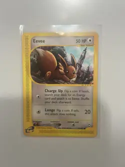 Eevee Aquapolis Non Holo Pokemon Card 2002 TCG 75/147 E-Reader - Image 1