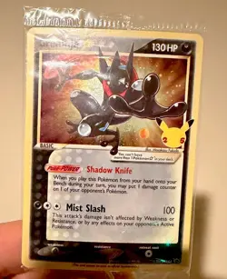 Pokemon Greninja Gold Star SWSH144 25th Celebrations FART SWIRL 🍥 HOLO BLEED! - Image 1