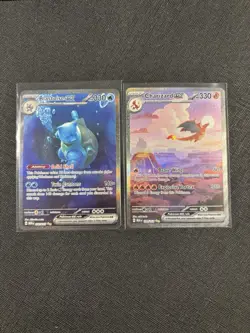 Charizard ex 199/165 Blastoise ex 200/165 Sv: Scarlet & Violet 151 SIR Pokemon - Image 1